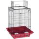 Prevue Pet Clean Life Playtop Bird Cage Red