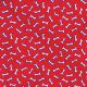 Tossed Bones Red Bandanna