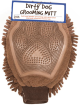 DGS Dirty Dog Grooming Mitt Brown