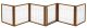6 Panel Convertible Elite Pet Gate - Black