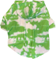 FASHION PET Tie Dye Hoodie Green & White XS