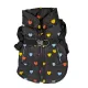 Fashion Pet Puffy Heart Harness Coat Black XS