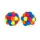 MULTIPET Pom Pom Ball with Rattle 2pk