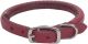 Circle T Oak Tanned Leather Round Dog Collar  Red 14inches Neck