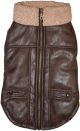 Fashion Pet Bomber Dog Jacket  Brown