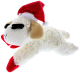 MULTIPET Holiday Lamb Chop w/Santa Hat - Mini 6