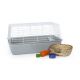 Prevue Pet Bella Rabbit Cage Kit Gray 527 KIT