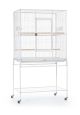 Prevue Pet Powder coated steel construction Flight Cage w Stand White