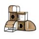 Prevue Pet Catville Townhome Leopard Print 7235