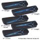 Master Grooming Tools 5200 Series Blue Titanium Shears Kits 3 pk 