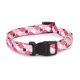Casual Canine Pooch Patterns Dog Collars 6-10 in Pink Argyle