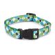 Casual Canine Pooch Patterns Dog Collars 6-10 in Blue Argyle