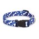 Casual Canine Pooch Patterns Dog Collars 6-10 in Blue Bone