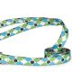 Casual Canine Pooch Patterns Dog Leads 6 ft x 1 in Blue Argyle