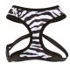Casual Canine Plush Print Harnesses S Zebra