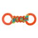 Chomper Mini TPR Figure 8s with Rope Orange