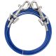Boss Pet Medium Dog Twin-Swivel Vinyl Coated Tie-Outs 20 ft 
