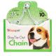 Boss Pet Medium Swivel Snap Twist Chain Tie-Outs 2.5mm x 10 ft 