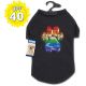 Casual Canine Rainbow Paw Sequin Tee L