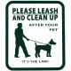 Pet Waste Station Signs 